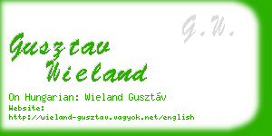gusztav wieland business card