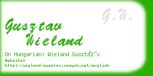 gusztav wieland business card